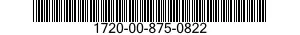 1720-00-875-0822  1720008750822 008750822