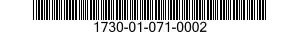 1730-01-071-0002 PARTITION 1730010710002 010710002