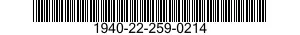1940-22-259-0214  1940222590214 222590214