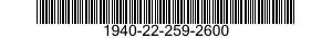 1940-22-259-2600  1940222592600 222592600