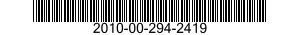 2010-00-294-2419  2010002942419 002942419