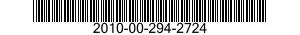 2010-00-294-2724  2010002942724 002942724