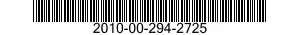 2010-00-294-2725  2010002942725 002942725