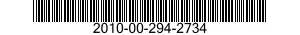 2010-00-294-2734  2010002942734 002942734