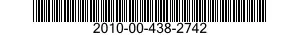 2010-00-438-2742  2010004382742 004382742