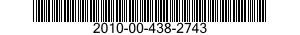2010-00-438-2743  2010004382743 004382743