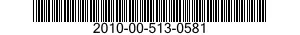 2010-00-513-0581 SHAFT,STUB,REDUCTIO 2010005130581 005130581