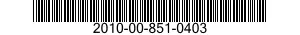 2010-00-851-0403 PROPELLER,MARINE 2010008510403 008510403