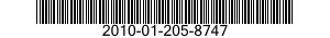 2010-01-205-8747 CONTROL PLATE 2010012058747 012058747