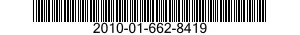 2010-01-662-8419 BEARING AND SHAFT ASSEMBLY 2010016628419 016628419