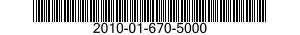 2010-01-670-5000 BEARING AND SHAFT ASSEMBLY 2010016705000 016705000