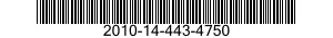 2010-14-443-4750 PROPELLER,MARINE 2010144434750 144434750