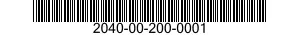 2040-00-200-0001  2040002000001 002000001