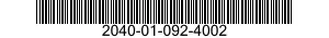 2040-01-092-4002  2040010924002 010924002