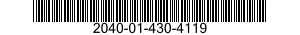 2040-01-430-4119 HOOK,PINTLE 2040014304119 014304119