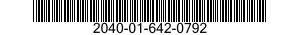 2040-01-642-0792 SUPPORT,STRUCTURAL COMPONENT,VEHICULAR 2040016420792 016420792