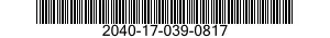 2040-17-039-0817 OUTBOARD SWIVEL SHOT ASSEMBLY,ANCHOR CHAIN 2040170390817 170390817