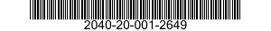 2040-20-001-2649 WHEEL BLOCK ASSEMBLY,CENTER 2040200012649 200012649