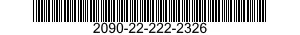 2090-22-222-2326  2090222222326 222222326