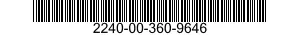 2240-00-360-9646 KEY,RAILWAY CAR BRAKE SHOE 2240003609646 003609646