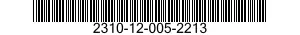 2310-12-005-2213 AUTOMOBILE,SEDAN 2310120052213 120052213
