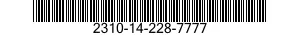 2310-14-228-7777 AUTOMOBILE,SEDAN 2310142287777 142287777