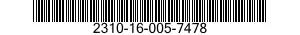 2310-16-005-7478 AUTOMOBILE,CONVERTIBLE 2310160057478 160057478