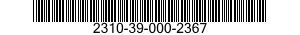 2310-39-000-2367 AUTOMOBILE,SEDAN 2310390002367 390002367