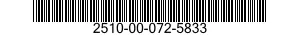 2510-00-072-5833  2510000725833 000725833