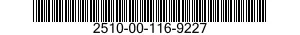 2510-00-116-9227 AIR SPRING,VEHICULAR 2510001169227 001169227