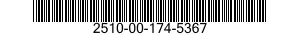 2510-00-174-5367  2510001745367 001745367
