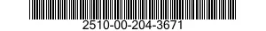2510-00-204-3671  2510002043671 002043671