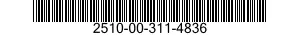 2510-00-311-4836  2510003114836 003114836