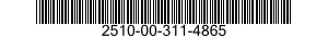 2510-00-311-4865  2510003114865 003114865