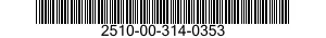 2510-00-314-0353  2510003140353 003140353