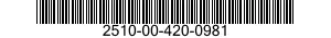 2510-00-420-0981 STRAP,DOOR CHECK,VEHICULAR 2510004200981 004200981