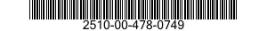 2510-00-478-0749 SIDE RACK,VEHICLE BODY 2510004780749 004780749
