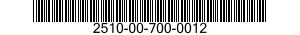 2510-00-700-0012  2510007000012 007000012