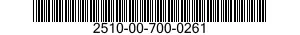 2510-00-700-0261  2510007000261 007000261