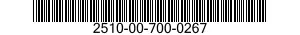 2510-00-700-0267  2510007000267 007000267