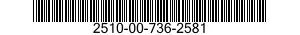 2510-00-736-2581  2510007362581 007362581