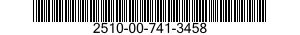 2510-00-741-3458 CLAMP,CARRIER,SPARE WHEEL 2510007413458 007413458
