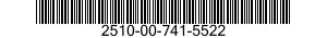 2510-00-741-5522  2510007415522 007415522