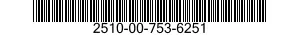 2510-00-753-6251  2510007536251 007536251