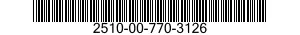 2510-00-770-3126  2510007703126 007703126