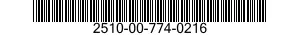2510-00-774-0216  2510007740216 007740216