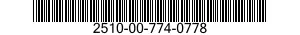 2510-00-774-0778  2510007740778 007740778