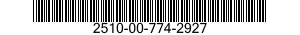 2510-00-774-2927  2510007742927 007742927
