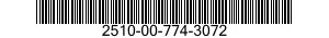 2510-00-774-3072  2510007743072 007743072