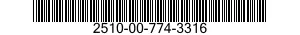 2510-00-774-3316  2510007743316 007743316